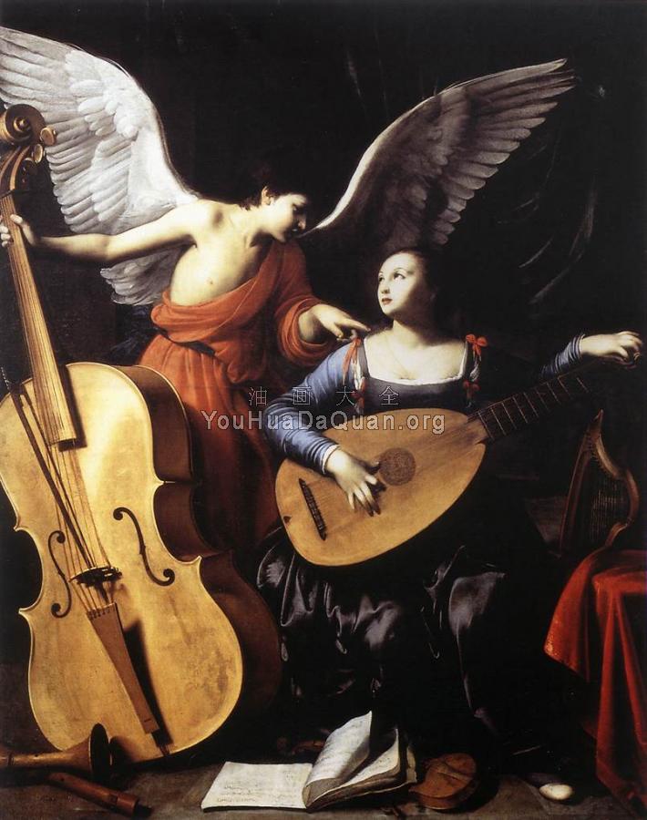 Saint Cecilia and the Angel - 卡罗·沙拉契尼